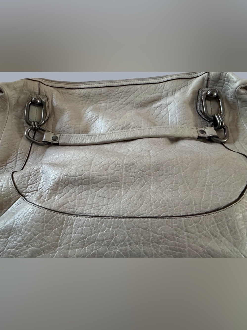 Coach Kristin Ecru Large Leather Hobo/Shoulder Bag - Picture 5 of 13
